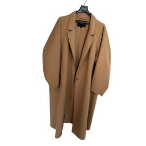 Torrid Wool Blend Maxi Long Coat Khaki Tan Brown Winter Size 5X